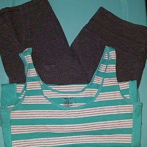 GapBody Yoga Capris and top